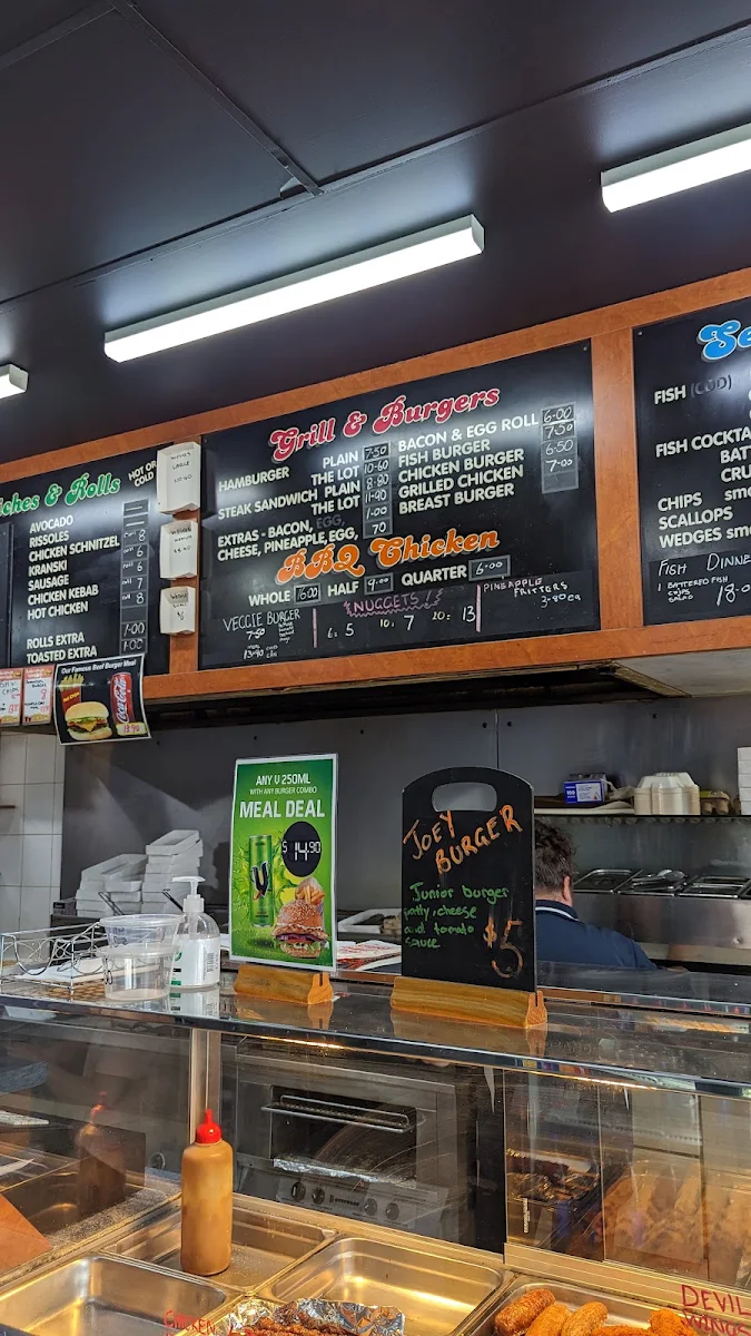 Menu, Skippy Food Bar