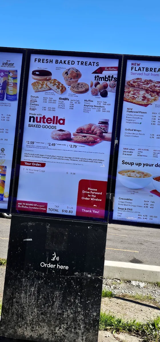 Menu, Tim Hortons
