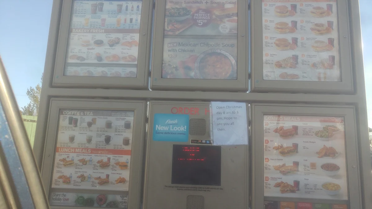 Menu, Tim Hortons