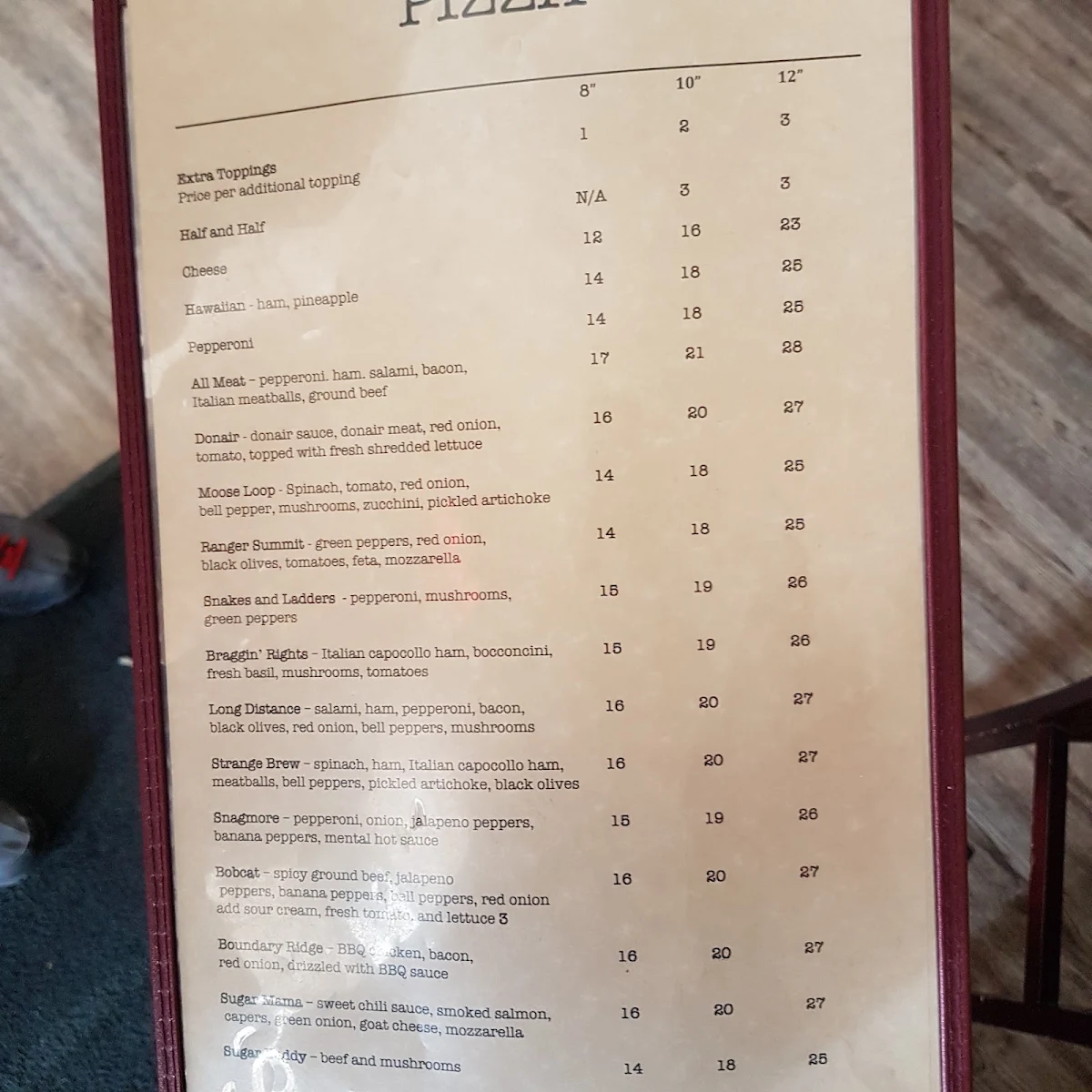 Menu photo 1