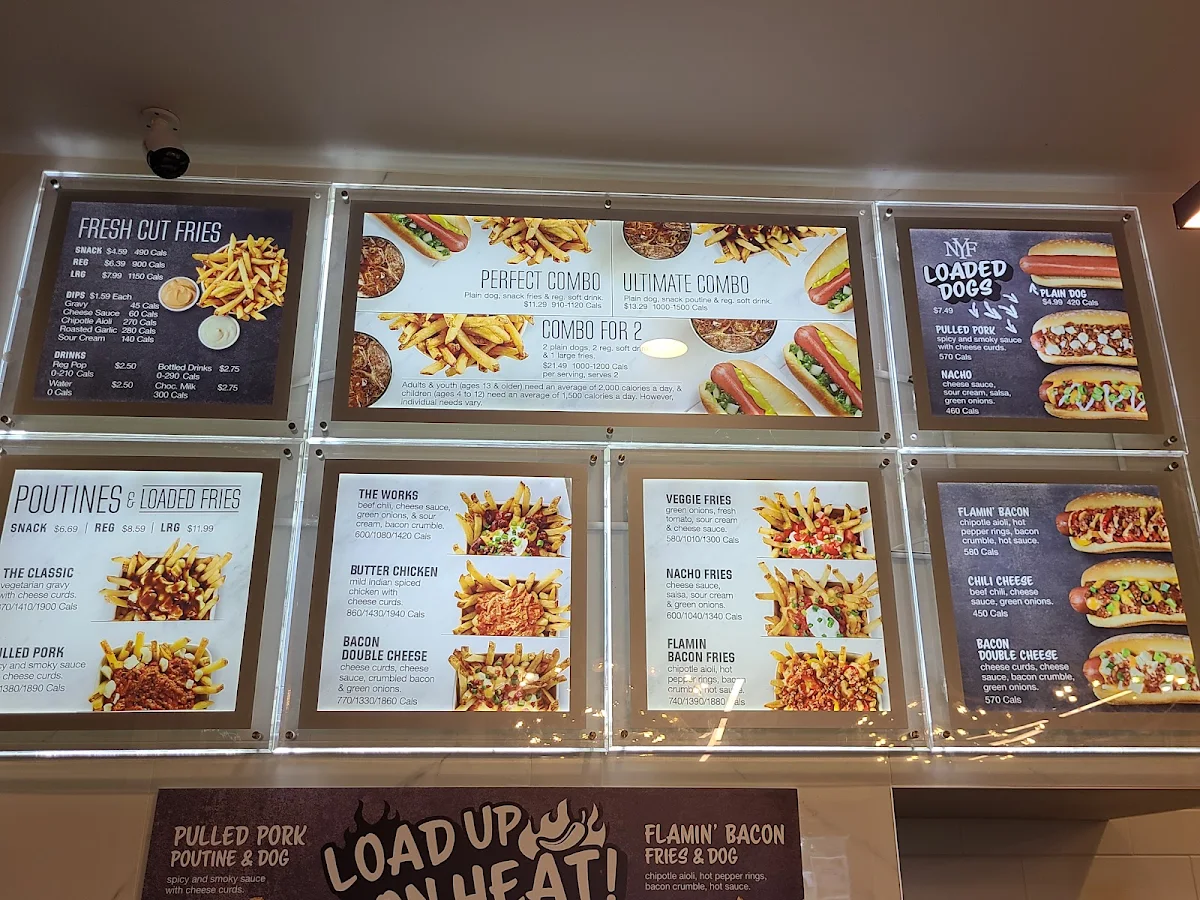 Menu, New York Fries