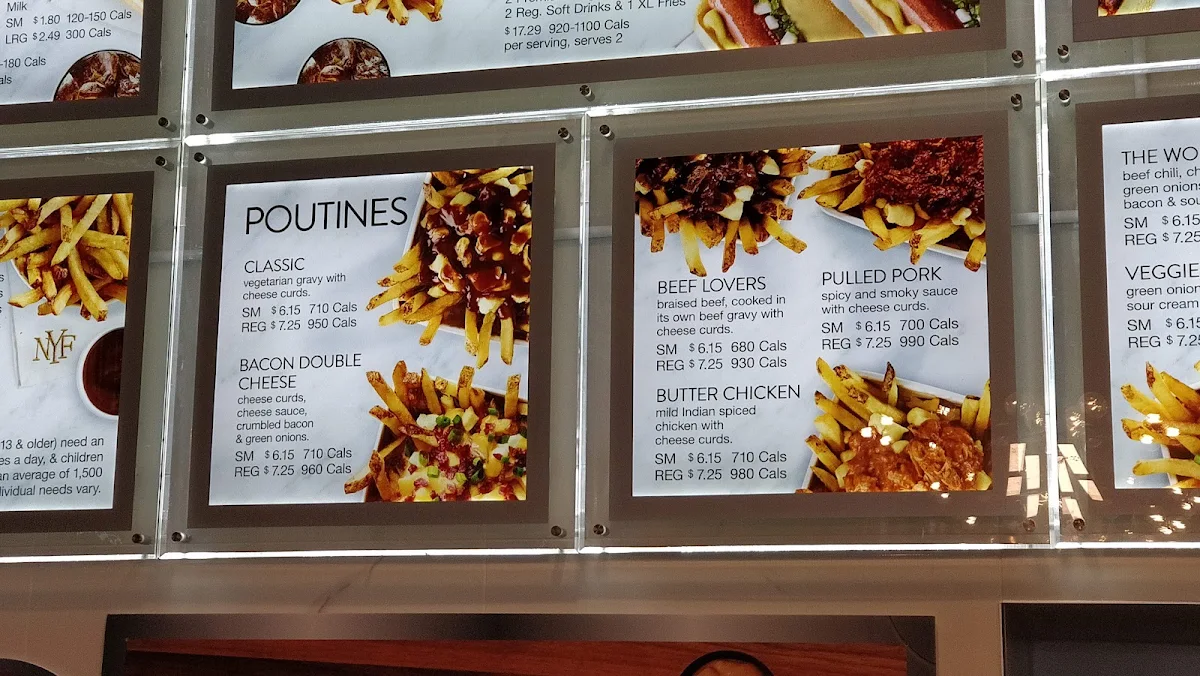 Menu, New York Fries