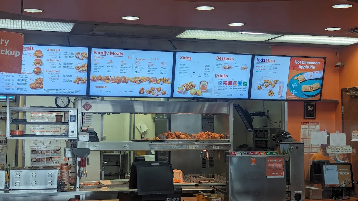 Menu, Popeyes Louisiana Kitchen
