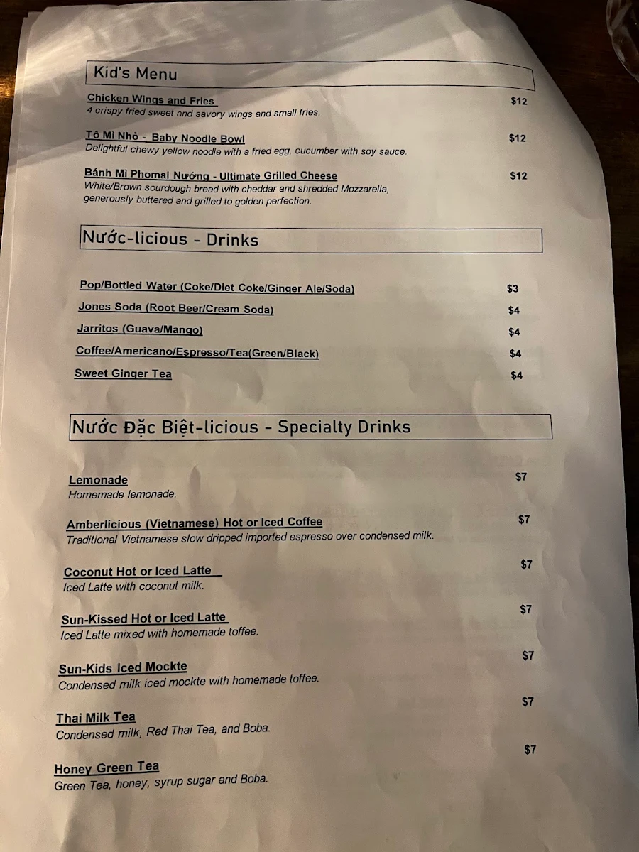 Menu photo 1