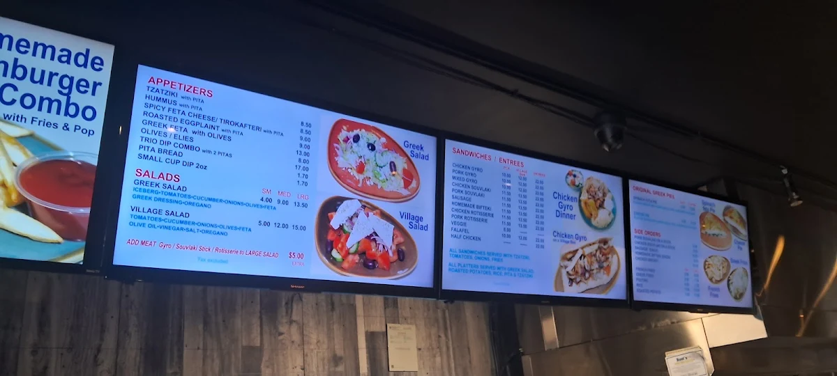 Menu, Souvlaki Express