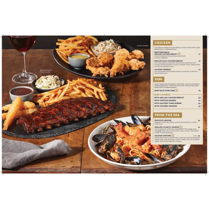 Menu, Madisons Restaurant & Bar