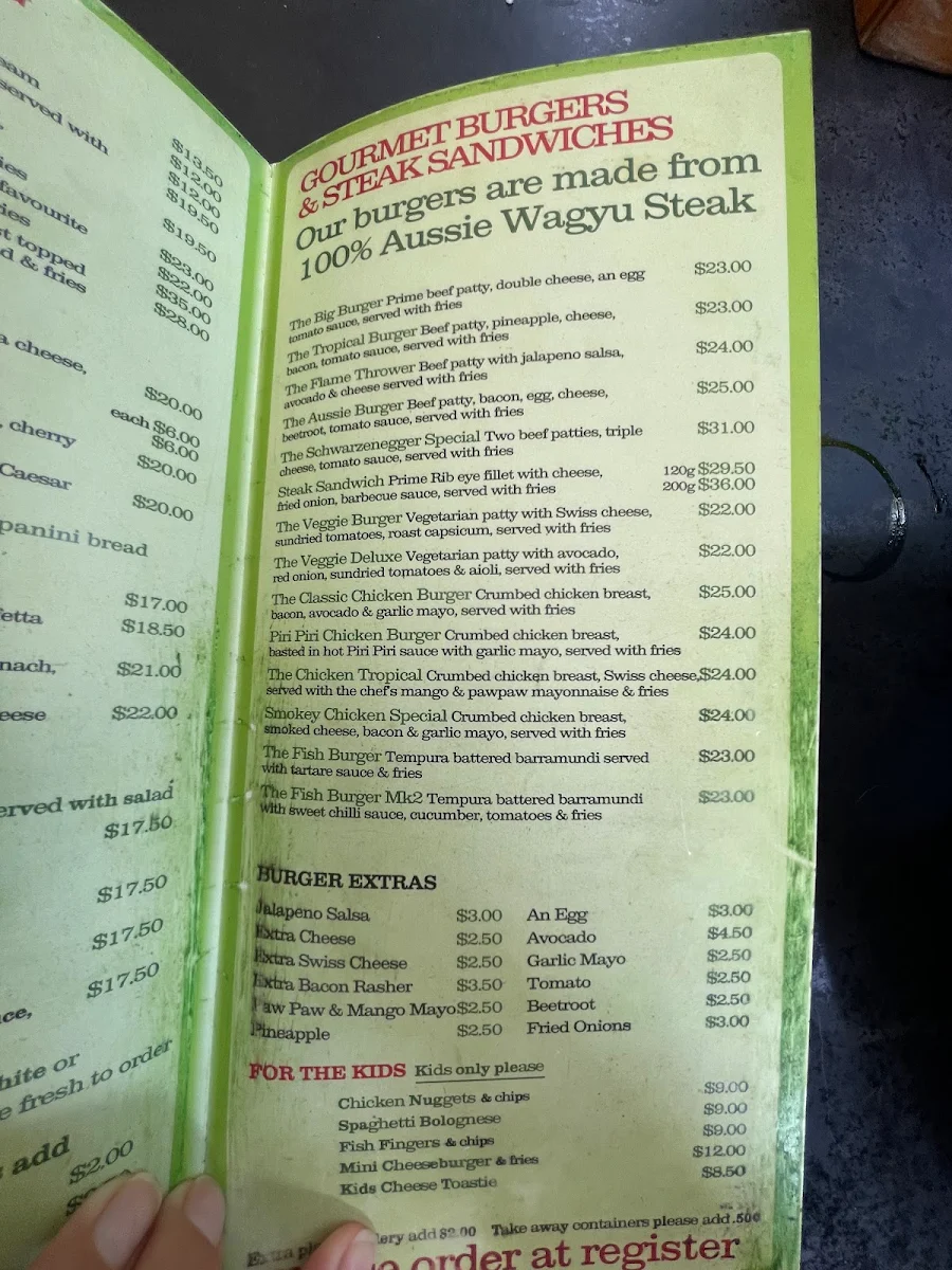 Menu, Coast Roast Coffee