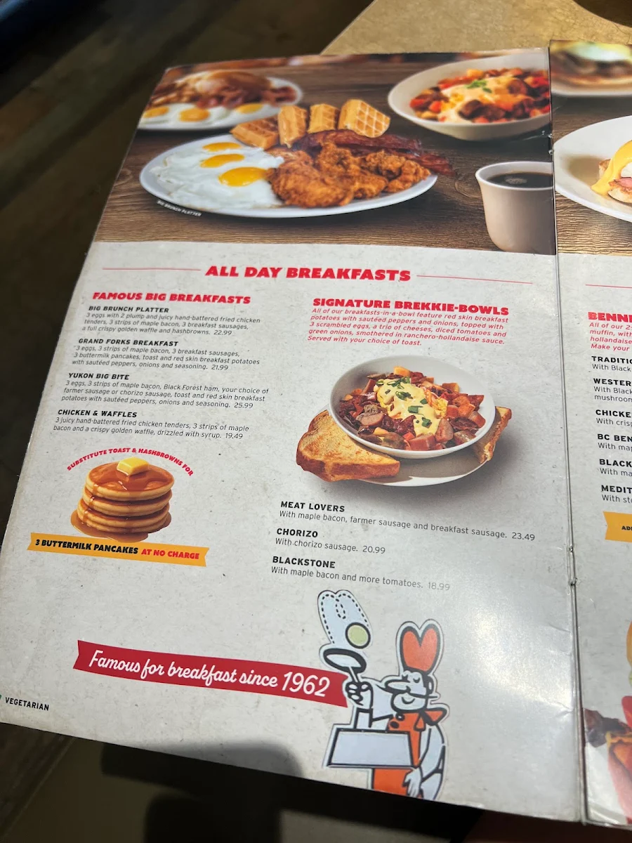 Menu, Ricky's Country - Schoolhouse