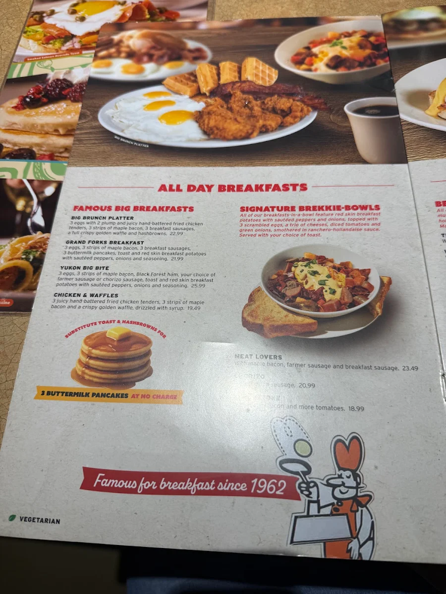 Menu, Ricky's Country - Schoolhouse