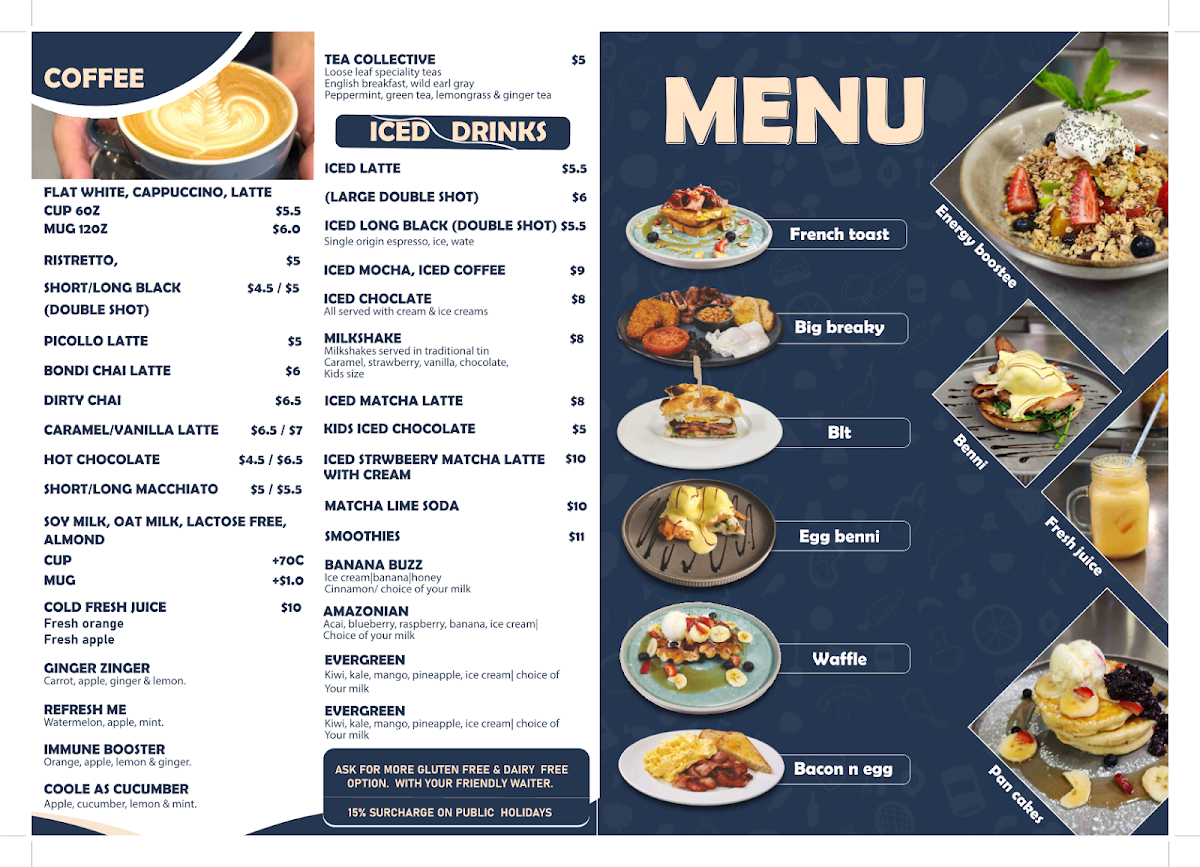 Menu, Grenny's Restaurant