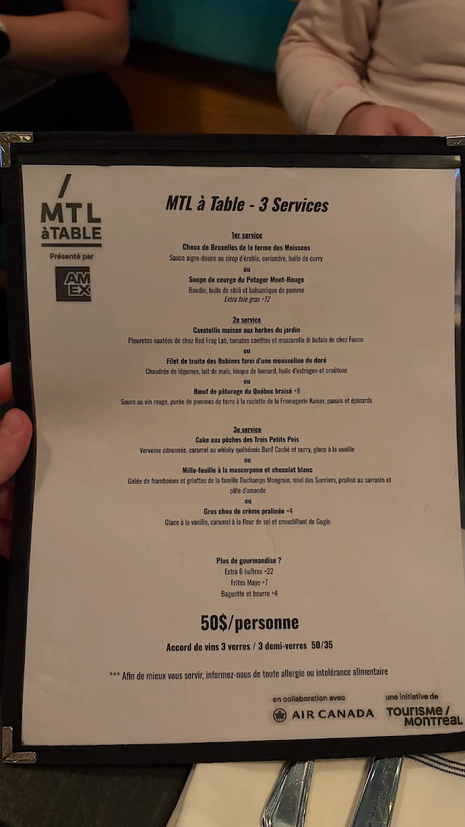 Menu, Rose Ross Restaurant