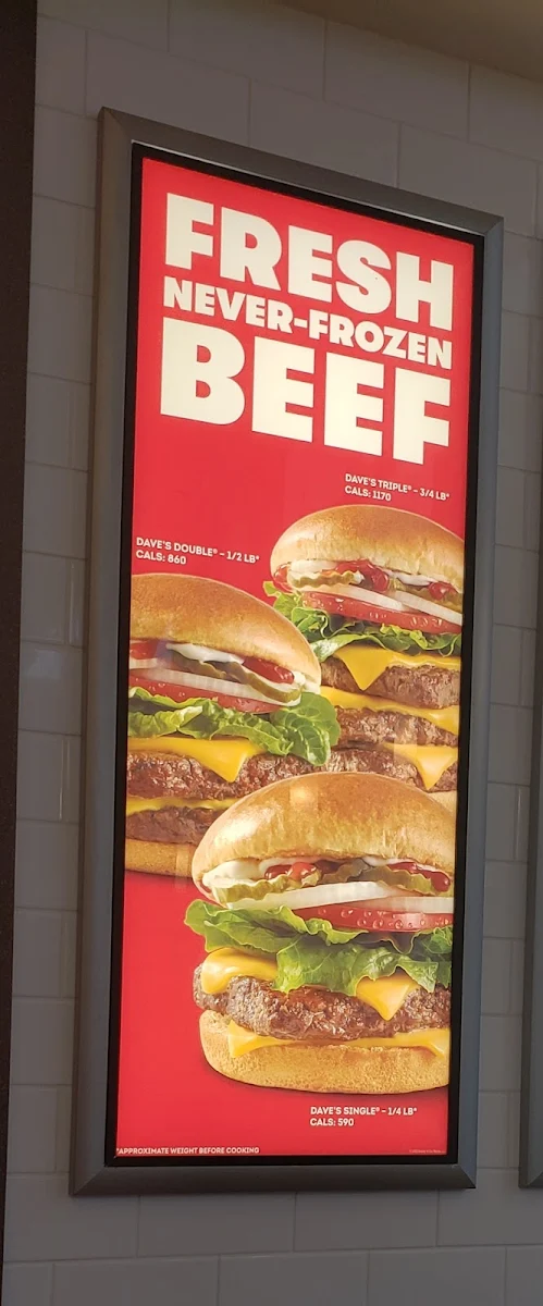 Menu, Wendy's