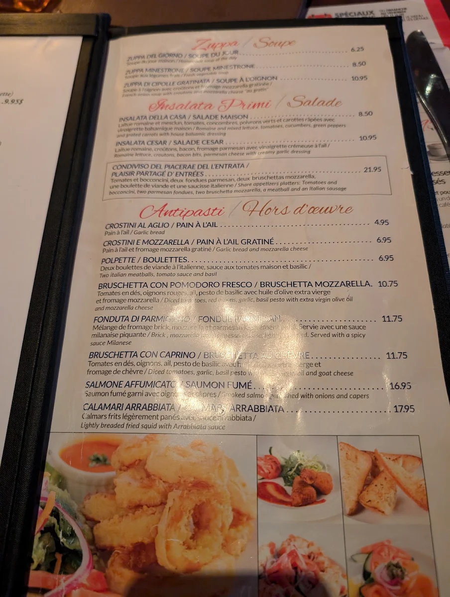 Menu, Restaurant Tuscanos