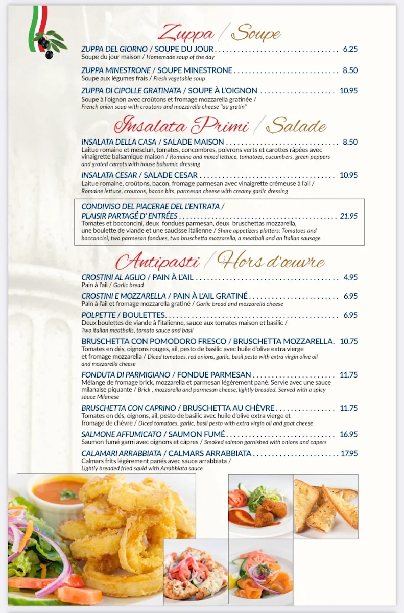 Menu, Restaurant Tuscanos