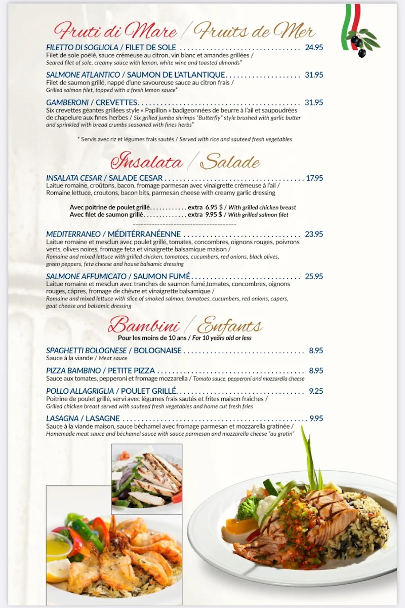 Menu, Restaurant Tuscanos