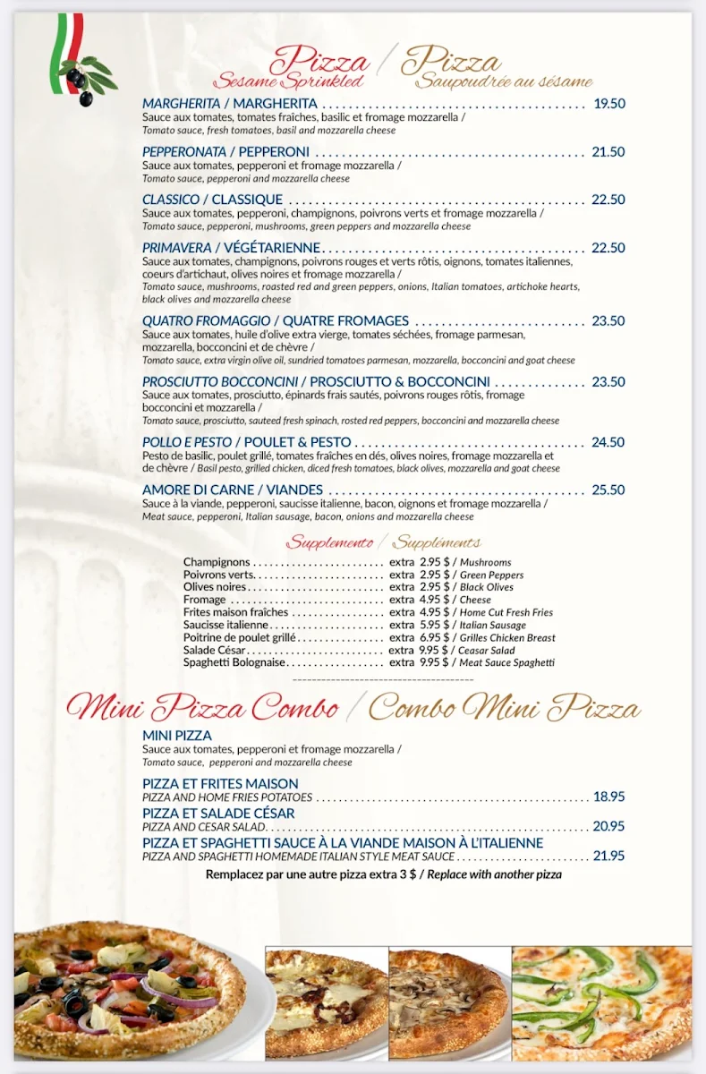 Menu, Restaurant Tuscanos