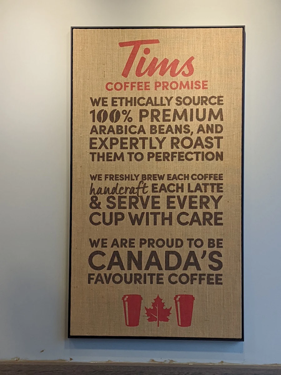 Menu, Tim Hortons
