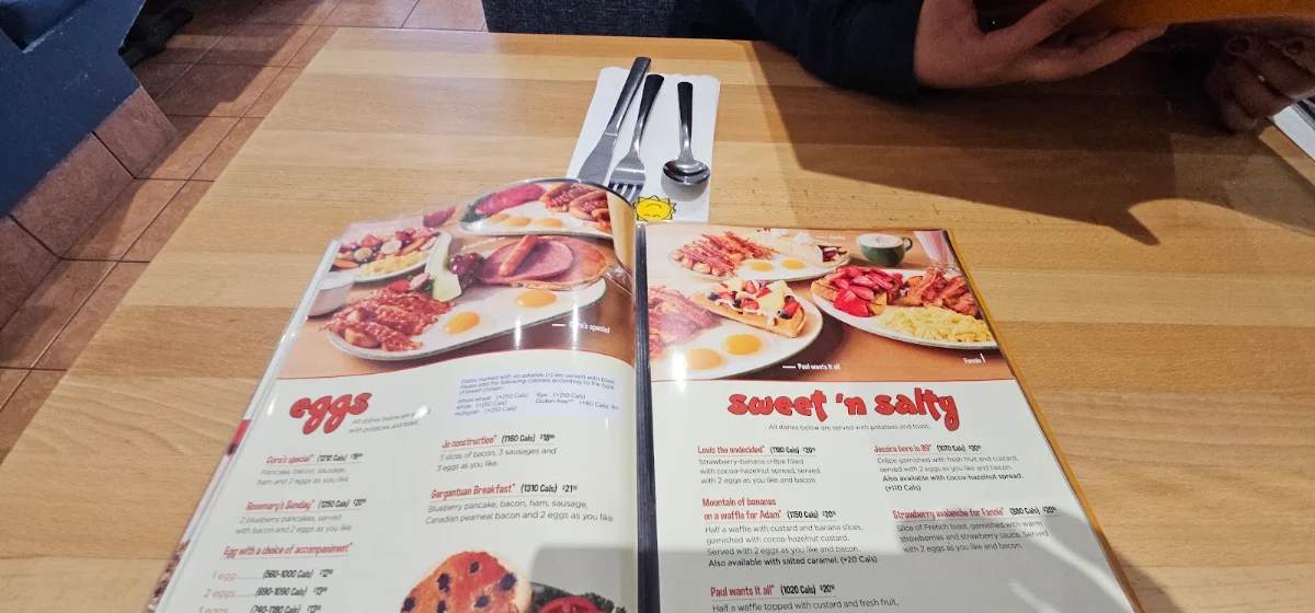 Menu, Cora Breakfast and Lunch