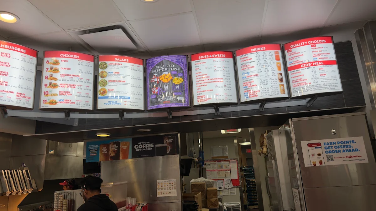 Menu, Wendy's