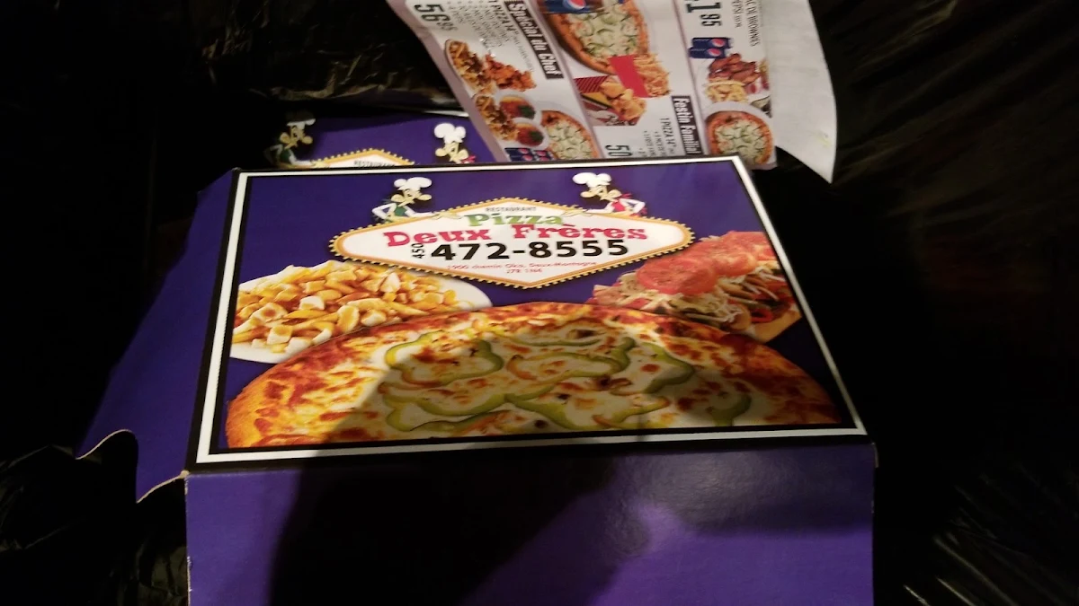 Menu, Pizza Deux Frères 2 pour 1
