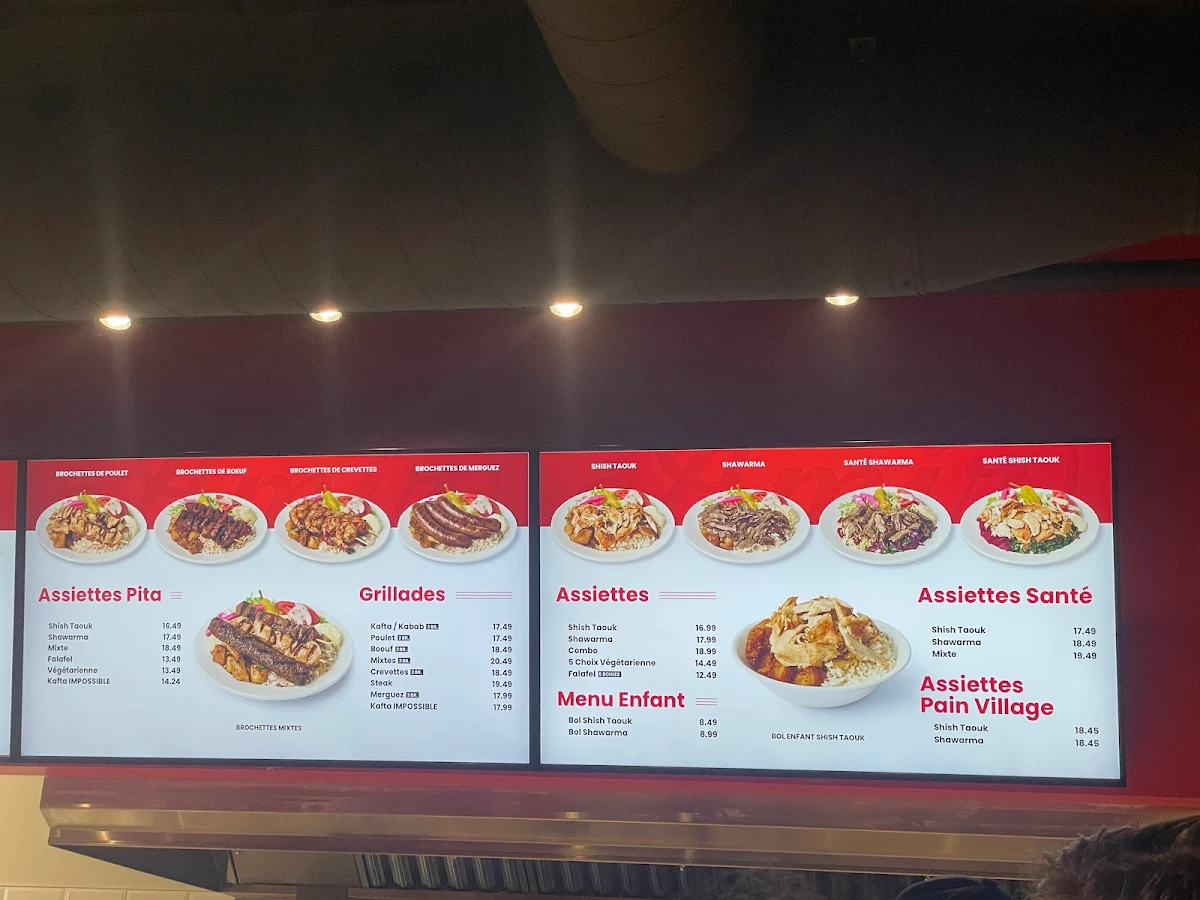 Menu, Amir