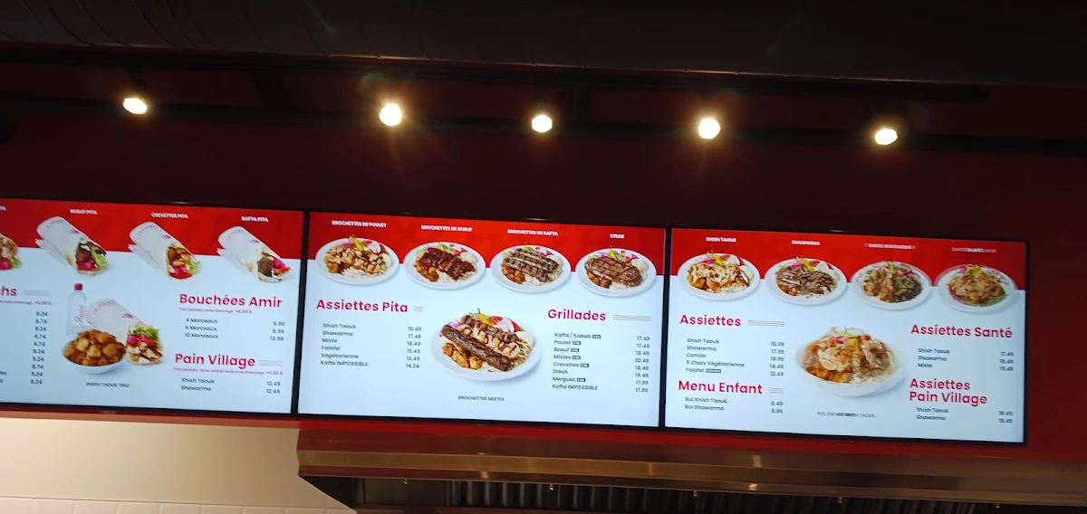 Menu, Amir