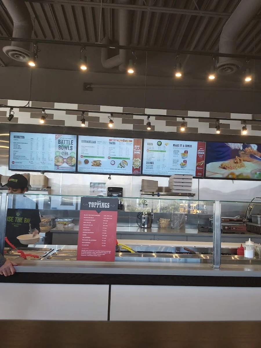 Menu, barBURRITO