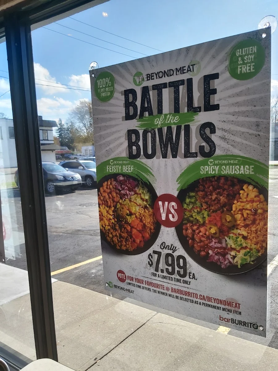 Menu, barBURRITO