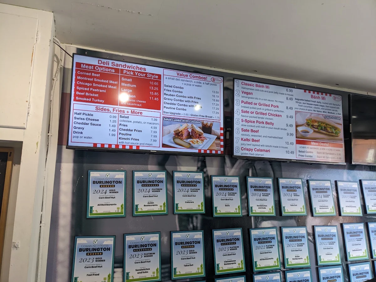 Menu, Corn Beef Hut (Vietnamese Banh Mi & Deli Sandwiches)