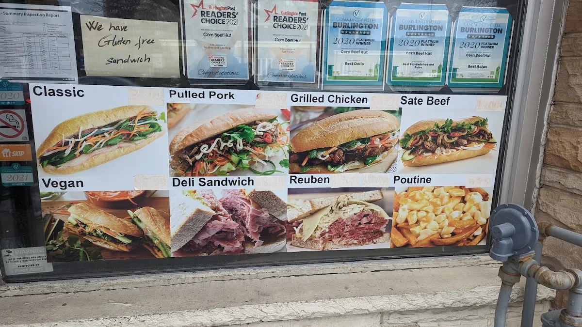 Menu, Corn Beef Hut (Vietnamese Banh Mi & Deli Sandwiches)