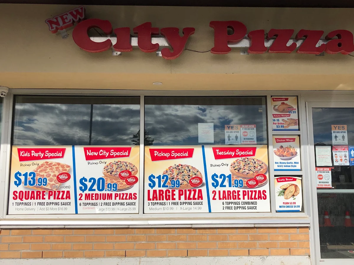 Menu, New Star Pizza (Bramalea)