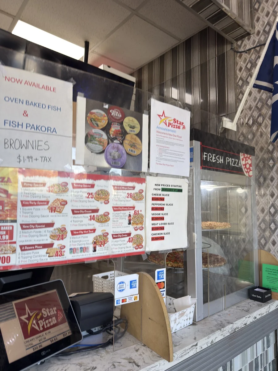 Menu, New Star Pizza (Bramalea)