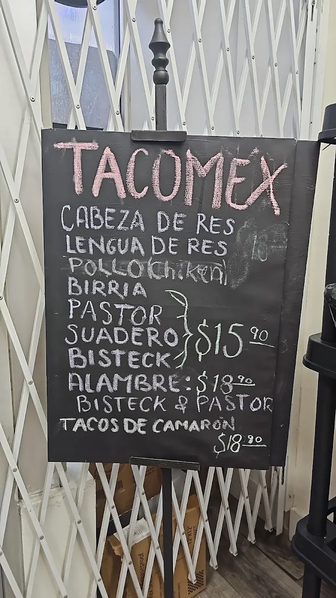Menu, Tacomex