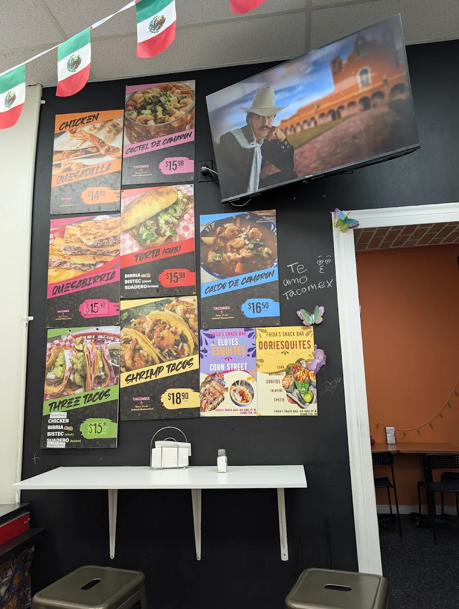 Menu, Tacomex