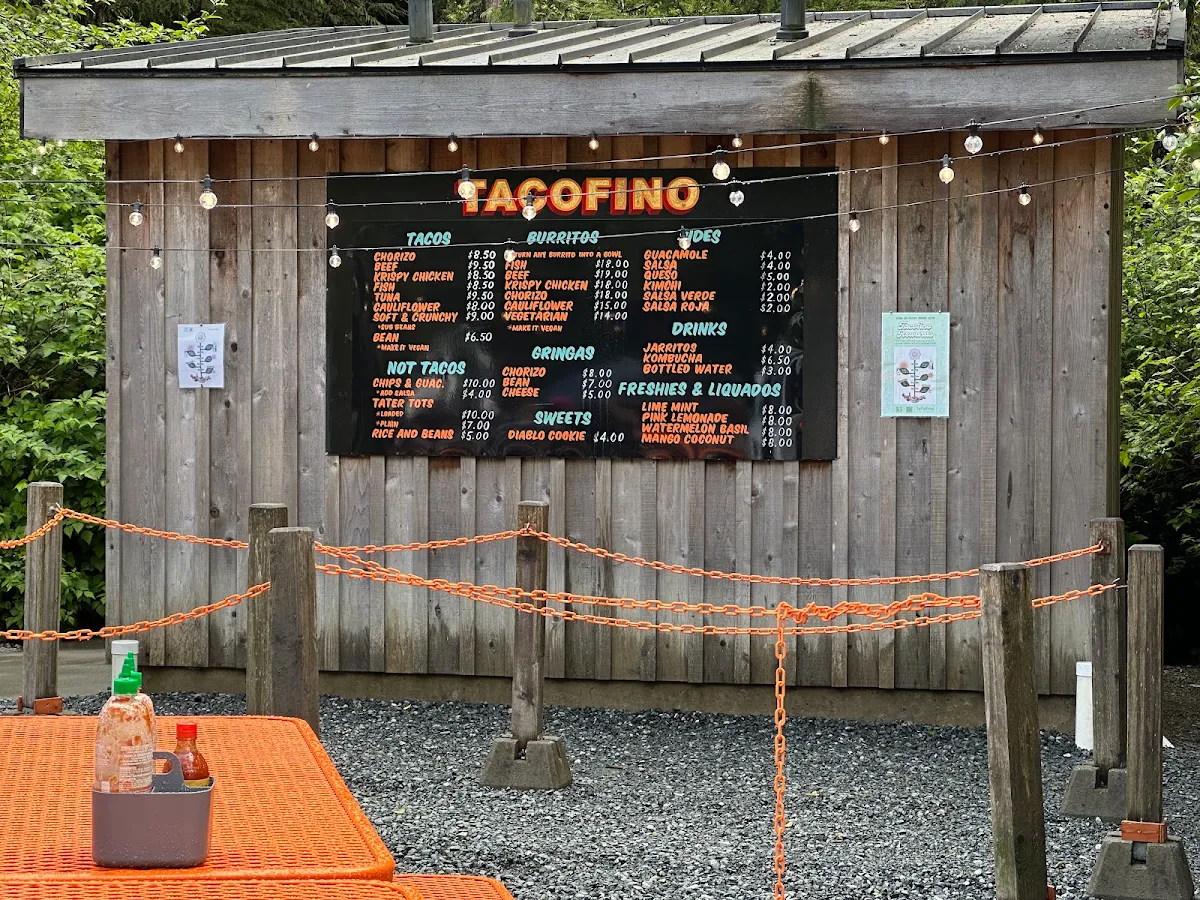 Menu, Tacofino Tofino (Original Truck)