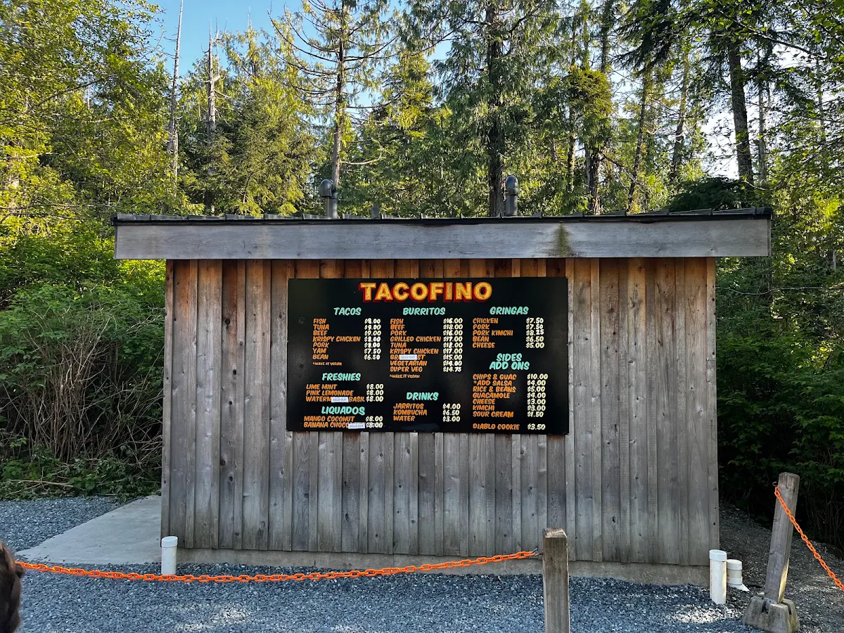 Menu, Tacofino Tofino (Original Truck)