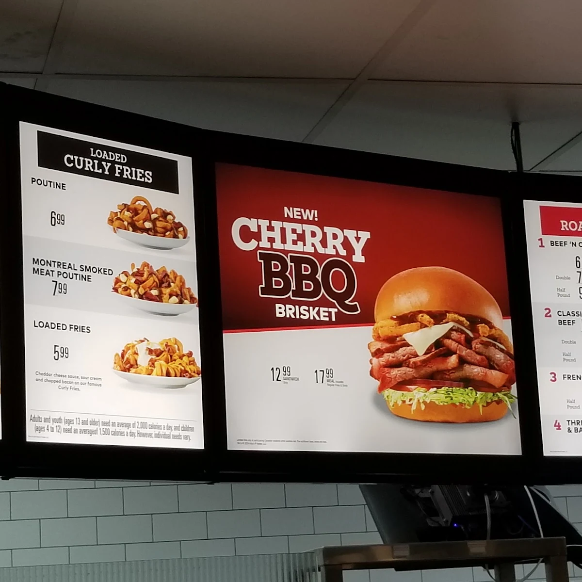 Menu, Arby's