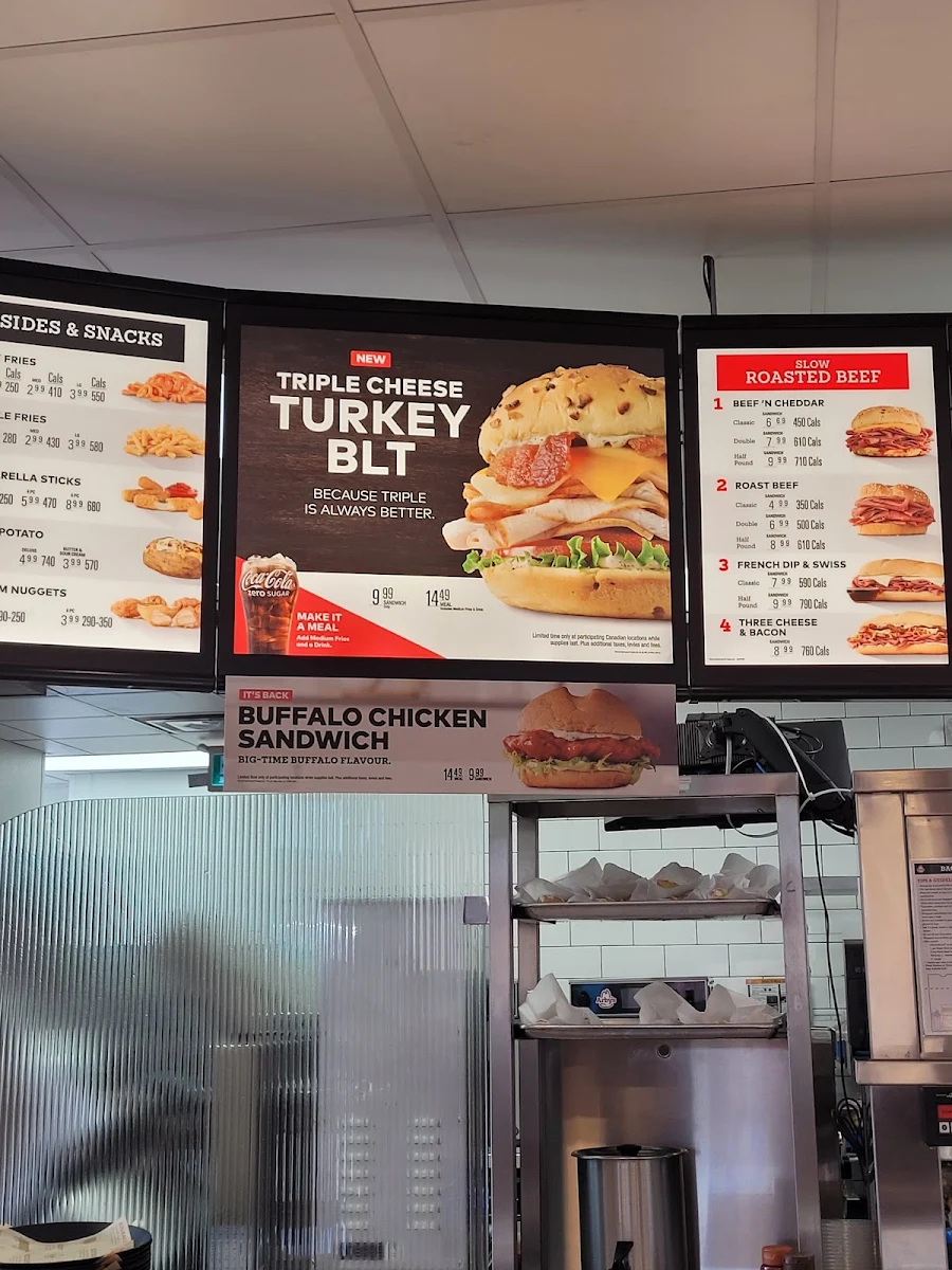 Menu, Arby's