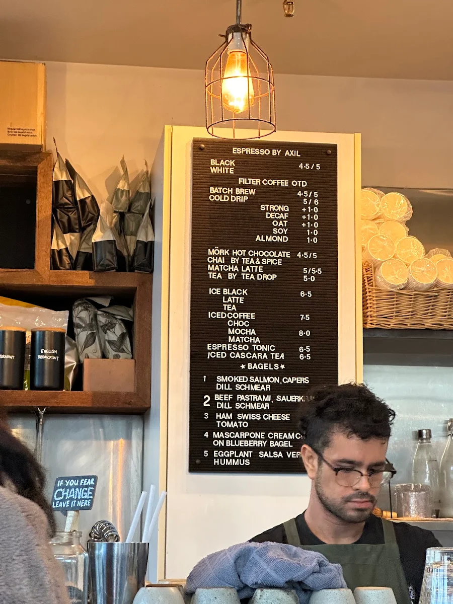 Menu, Black Flat Coffee Brewers