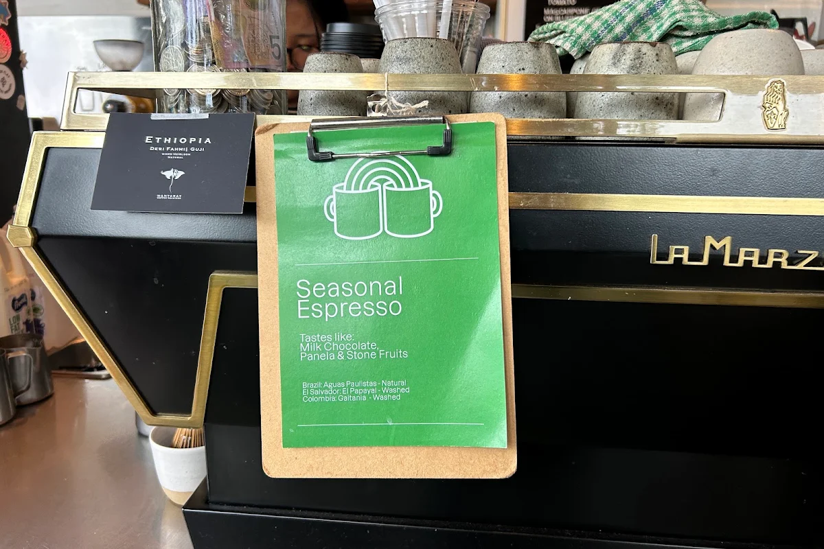 Menu, Black Flat Coffee Brewers
