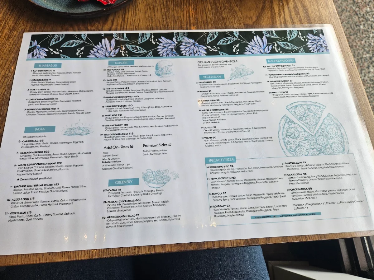 Menu, Peppercorns Eatery Bedford