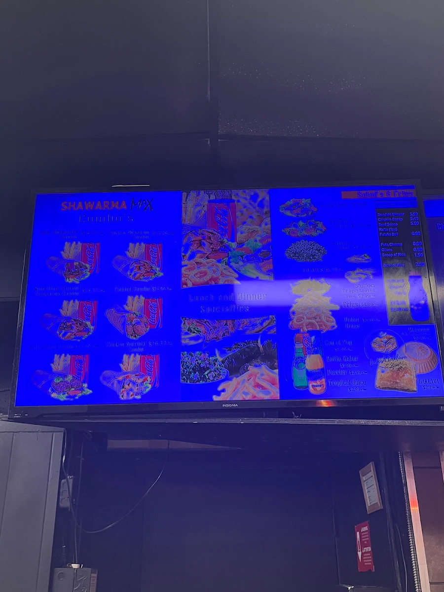 Menu, Shawarma Max