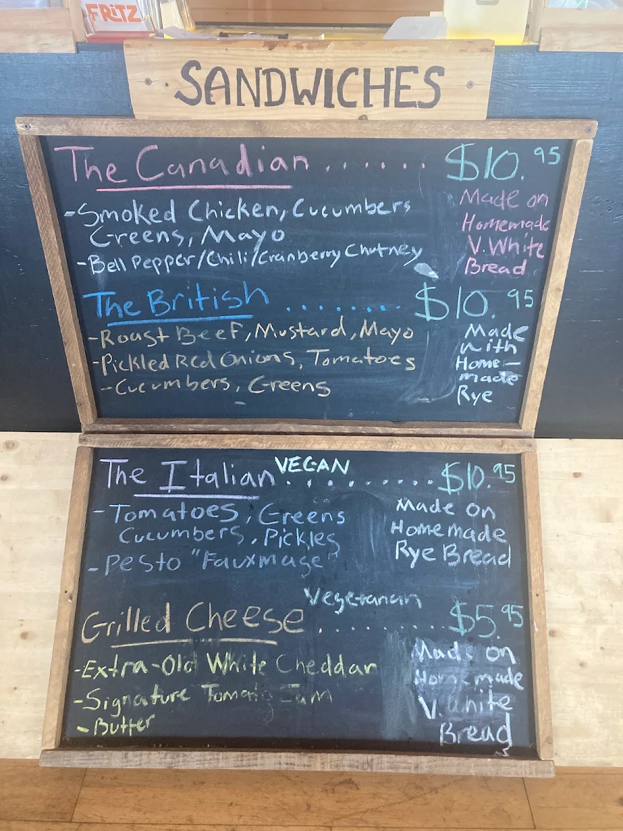 Menu, Black & White - Café and Bistro