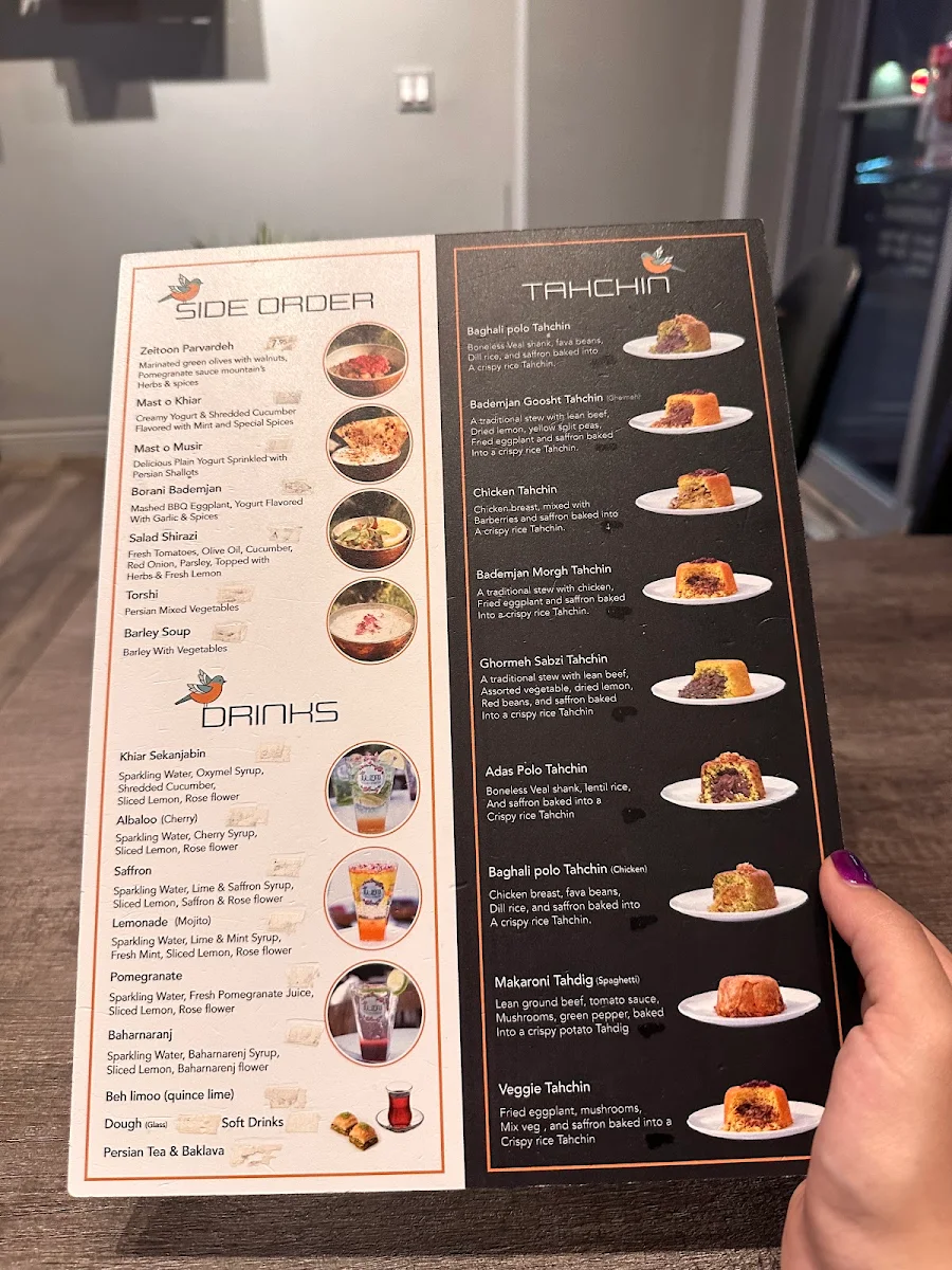 Menu, Tahchinbar