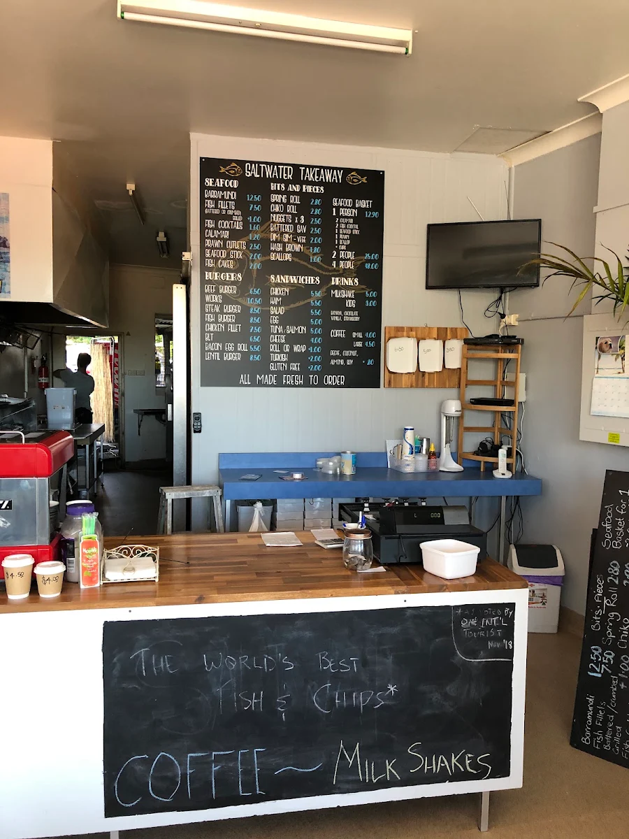 Menu, Saltwater Takeaway Toowoon Bay