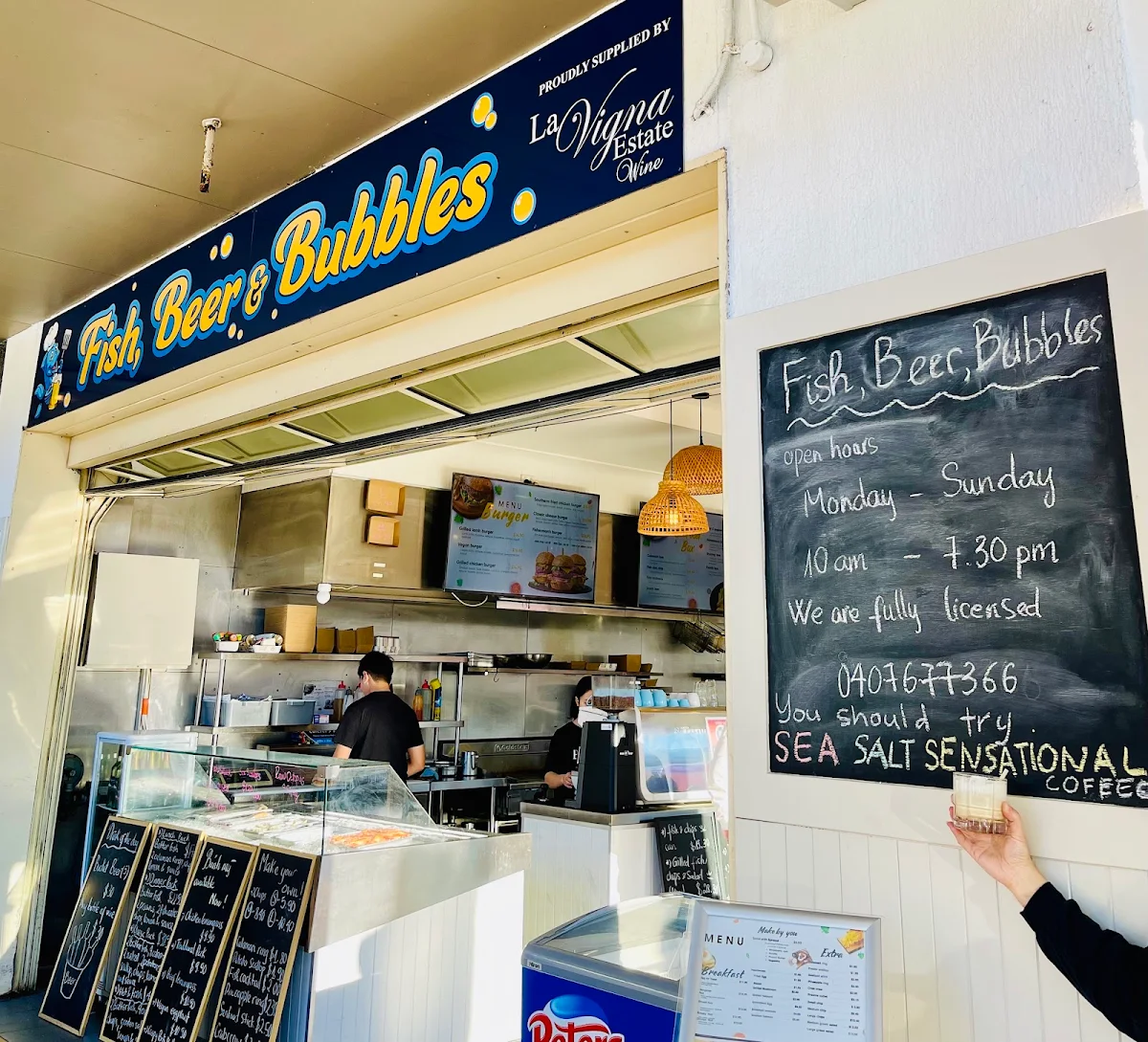 Menu, The Sands Seafood