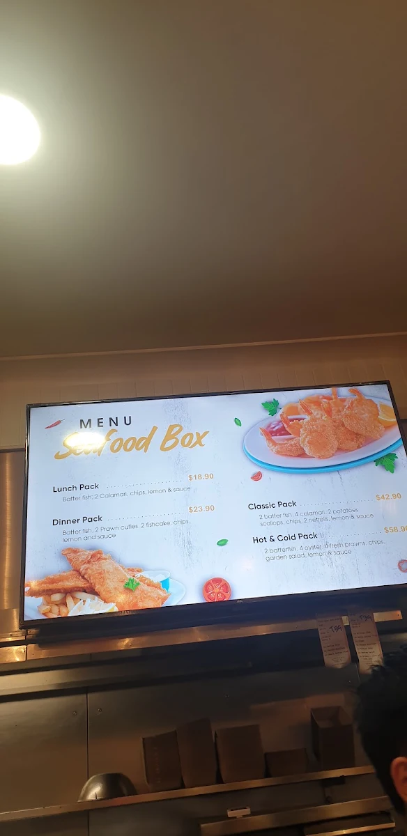 Menu, The Sands Seafood