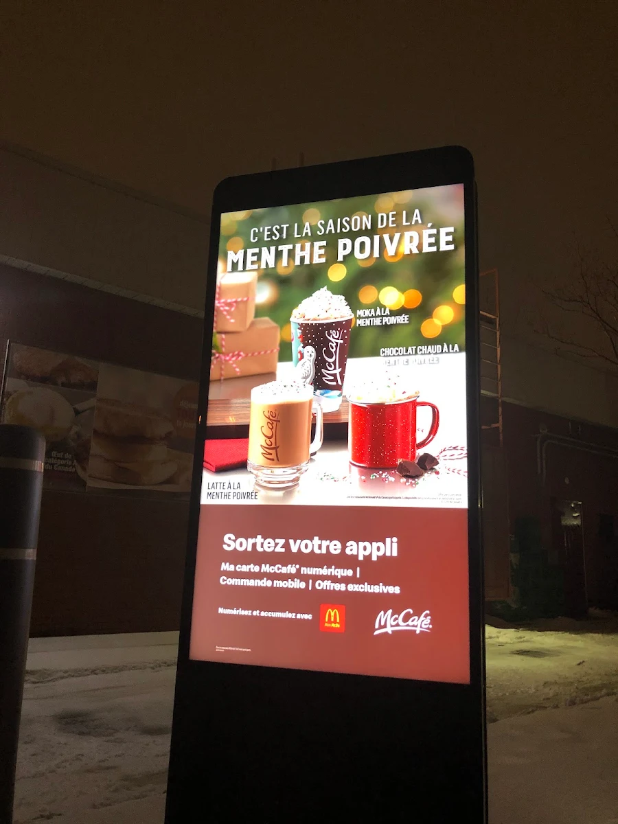 Menu, McDonald's