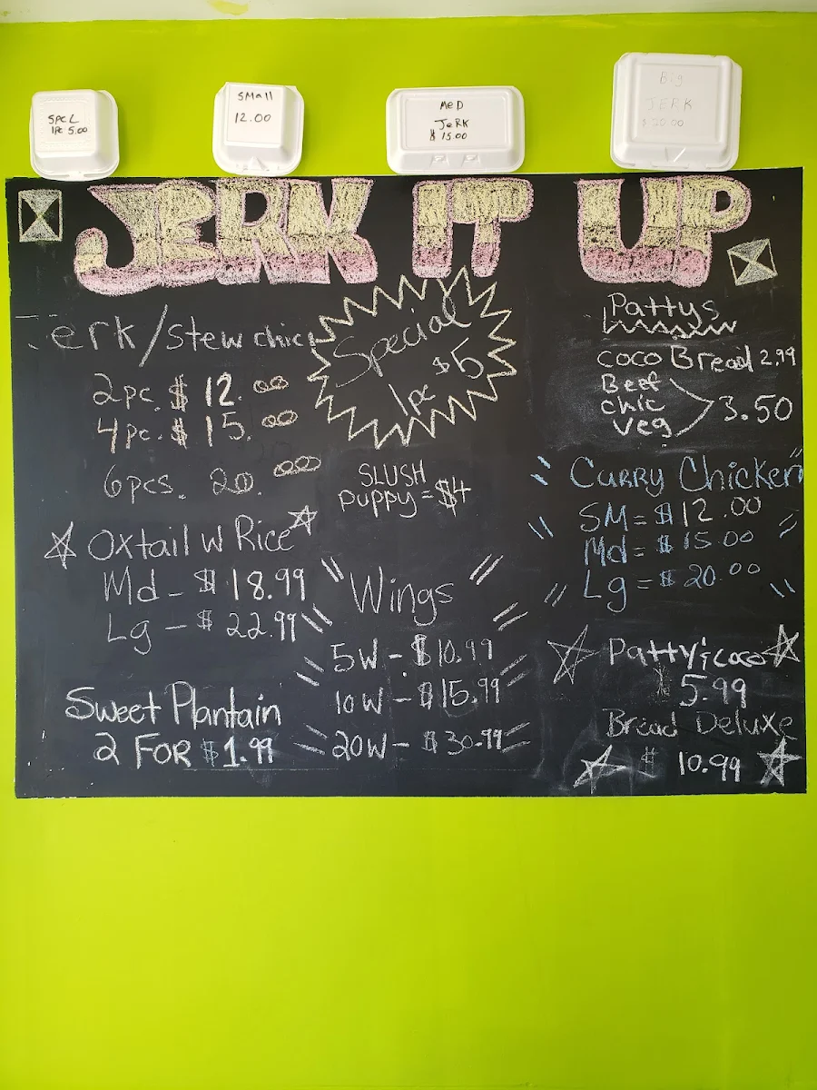 Menu, Jerk It Up