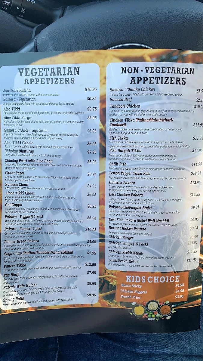 Menu, Aapna Meat Sweets Dosa